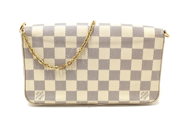 Louis Vuitton Damier Azur Felicie Pochette Crossbody Bag