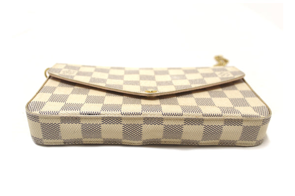 Louis Vuitton Damier Azur Felicie Pochette Crossbody Bag