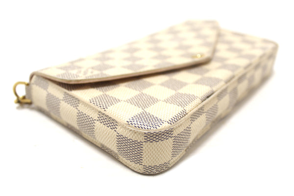 Louis Vuitton Damier Azur Felicie Pochette Crossbody Bag