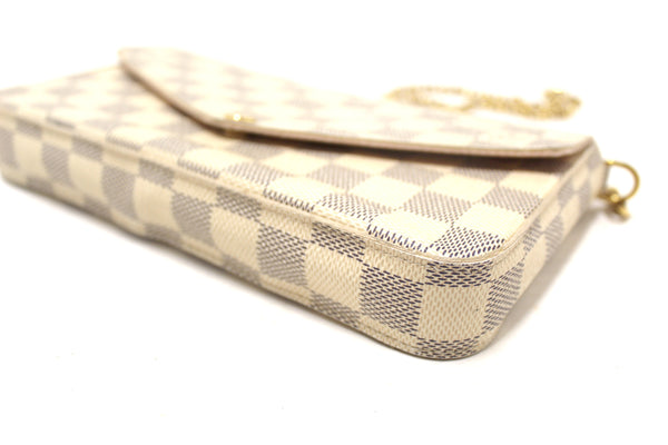 Louis Vuitton Damier Azur Felicie Pochette Crossbody Bag