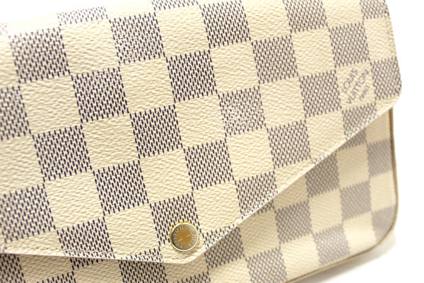 Louis Vuitton Damier Azur Felicie Pochette Crossbody Bag