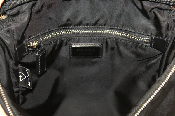 Prada Re-Nylon Triangle Zip Sling Backpack