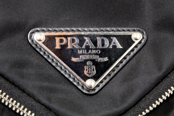 Prada Re-Nylon Triangle Zip Sling Backpack