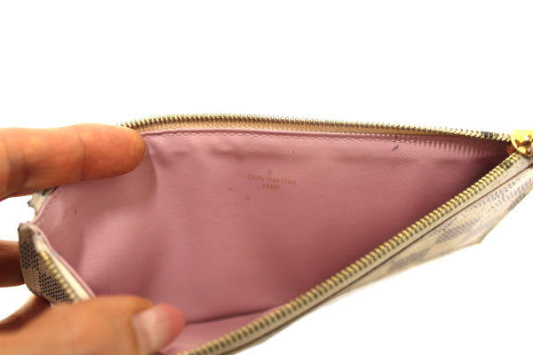 Louis Vuitton Damier Azur Felicie Pochette Crossbody Bag