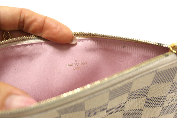 Louis Vuitton Damier Azur Felicie Pochette Crossbody Bag