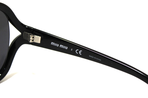 Miu Miu Black Oversized Sunglasses SMU171 | Italystation.com - Shop Now at italystation.com