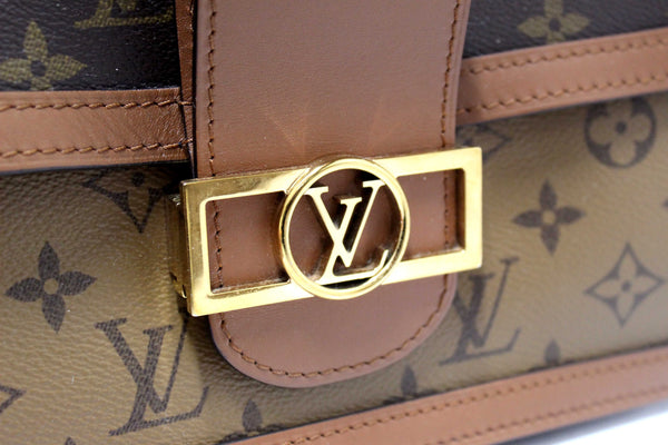 Louis Vuitton Classic Monogram/Monogram Reverse Canvas Dauphine MM Shoulder Bag