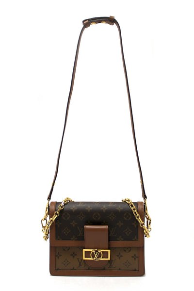 Louis Vuitton Classic Monogram/Monogram Reverse Canvas Dauphine MM Shoulder Bag
