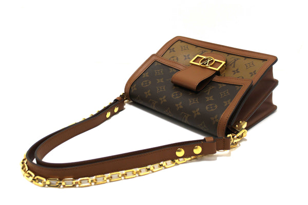 Louis Vuitton Classic Monogram/Monogram Reverse Canvas Dauphine MM Shoulder Bag