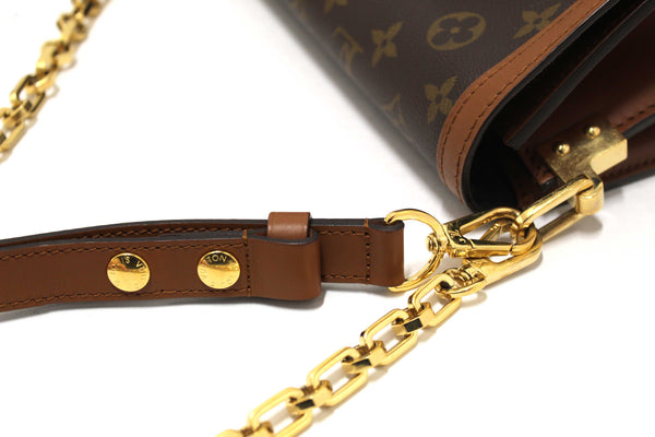 Louis Vuitton Classic Monogram/Monogram Reverse Canvas Dauphine MM Shoulder Bag
