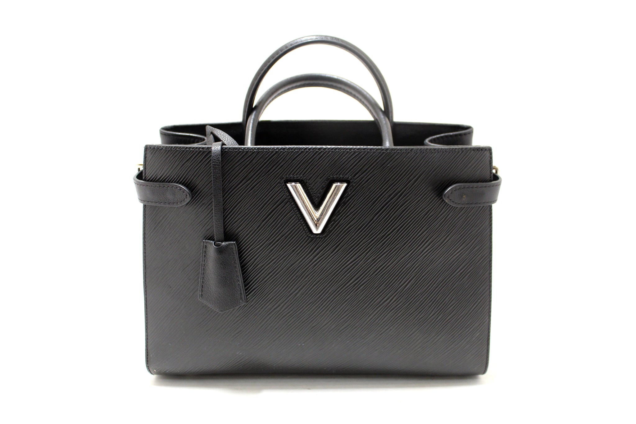 Louis Vuitton Black Epi Grained Cowhide Leather Twist Tote Bag