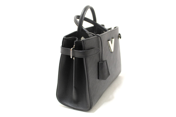 Louis Vuitton Black Epi Grained Cowhide Leather Twist Tote Bag