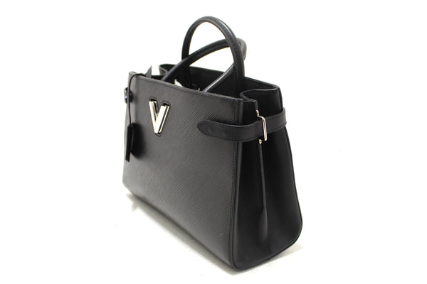 Louis Vuitton Black Epi Grained Cowhide Leather Twist Tote Bag