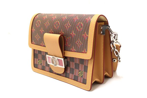 Louis Vuitton Limited Edition Damier Pop Dauphine MM Shoulder Bag