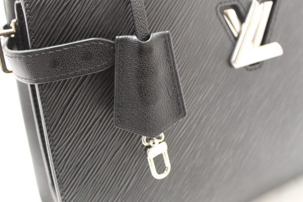 Louis Vuitton Black Epi Grained Cowhide Leather Twist Tote Bag