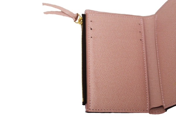 Louis Vuitton Classic Monogram Rose Ballerine Pink Victorine Wallet