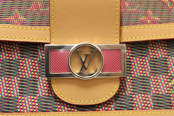 Louis Vuitton Limited Edition Damier Pop Dauphine MM Shoulder Bag