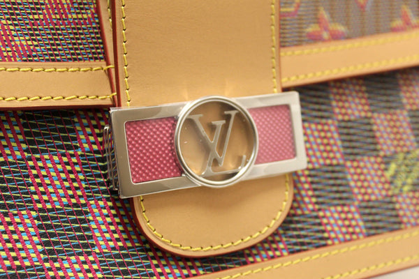 Louis Vuitton Limited Edition Damier Pop Dauphine MM Shoulder Bag