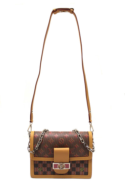 Louis Vuitton Limited Edition Damier Pop Dauphine MM Shoulder Bag