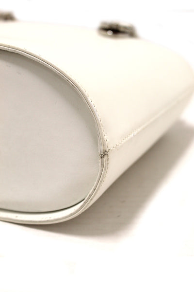 SalvatoreFerragamo Salvatore Ferragamo Vintage White Cowhide Leather B | Italystation.com - Shop Now at italystation.com