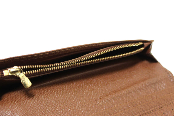 Louis Vuitton Classic Monogram Canvas Brazza Long Wallet