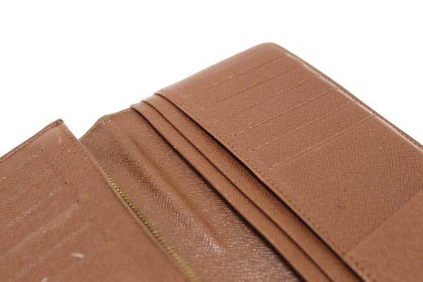 Louis Vuitton Classic Monogram Canvas Brazza Long Wallet