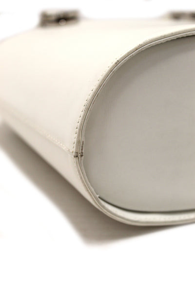 SalvatoreFerragamo Salvatore Ferragamo Vintage White Cowhide Leather B | Italystation.com - Shop Now at italystation.com