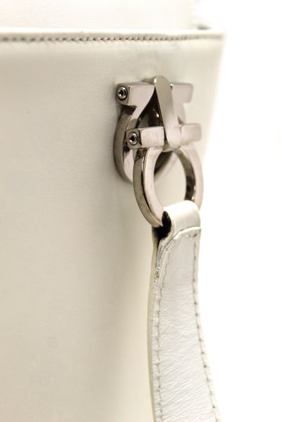 SalvatoreFerragamo Salvatore Ferragamo Vintage White Cowhide Leather B | Italystation.com - Shop Now at italystation.com