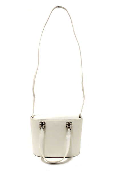 SalvatoreFerragamo Salvatore Ferragamo Vintage White Cowhide Leather B | Italystation.com - Shop Now at italystation.com