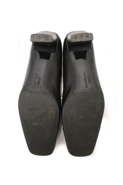 Salvatore Ferragamo Black Leather Ramila 5cm Pumps Shoes Size 7.5D