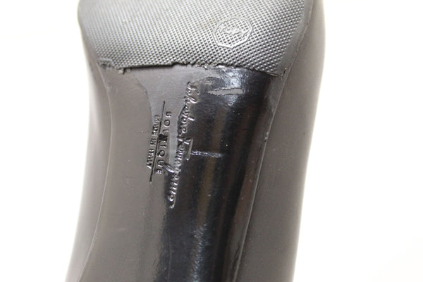 Salvatore Ferragamo Black Leather Ramila 5cm Pumps Shoes Size 7.5D