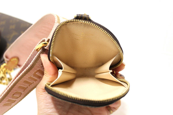 Louis Vuitton Classic Monogram Pink Strap Multi-Pochette Accessoires Bag