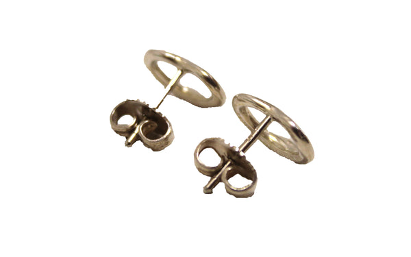Tiffany & Co. Sterling Silver 925 Open Heart Earrings