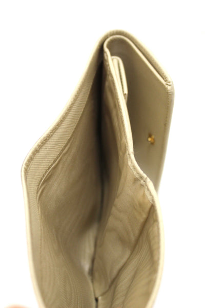 Prada White Saffiano Leather Bifold Medium Wallet