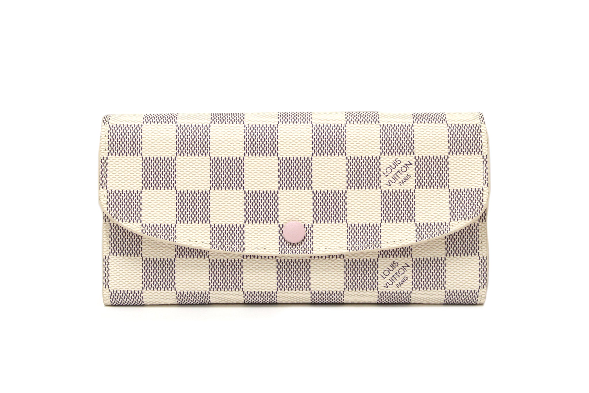 Louis Vuitton New Damier Azur Canvas Emilie Flap Wallet | Italystation.com - Shop Now at italystation.com