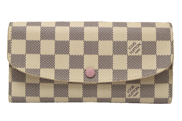 Louis Vuitton New Damier Azur Canvas Emilie Flap Wallet | Italystation.com - Shop Now at italystation.com
