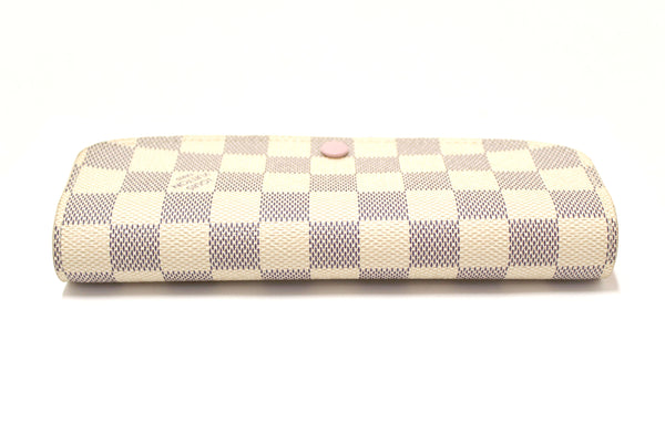 Louis Vuitton New Damier Azur Canvas Emilie Flap Wallet | Italystation.com - Shop Now at italystation.com