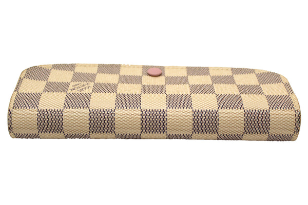 Louis Vuitton New Damier Azur Canvas Emilie Flap Wallet | Italystation.com - Shop Now at italystation.com