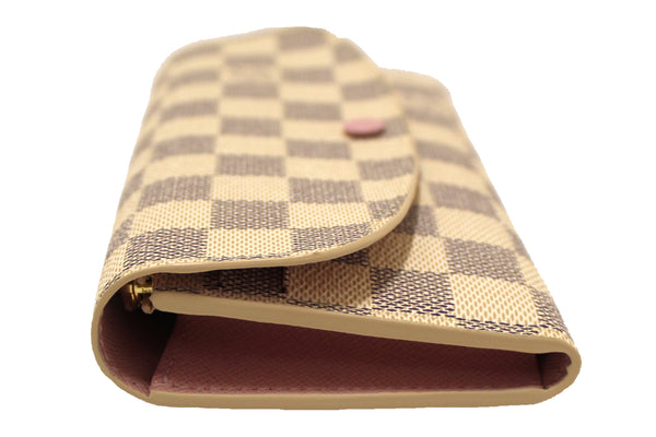 Louis Vuitton New Damier Azur Canvas Emilie Flap Wallet | Italystation.com - Shop Now at italystation.com