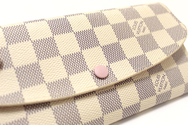 Louis Vuitton New Damier Azur Canvas Emilie Flap Wallet | Italystation.com - Shop Now at italystation.com