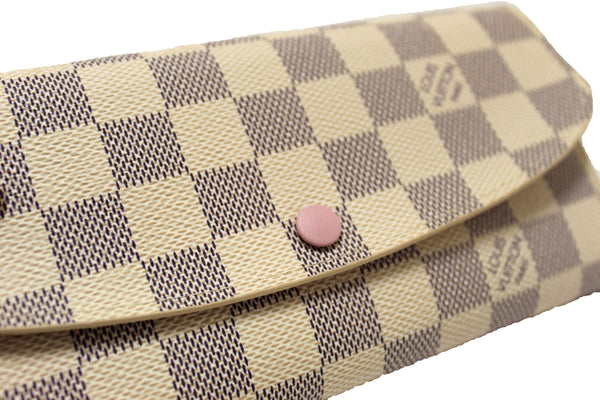 Louis Vuitton New Damier Azur Canvas Emilie Flap Wallet | Italystation.com - Shop Now at italystation.com