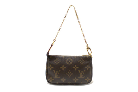 Louis Vuitton Classic Monogram Canvas Mini Pochette Clut | Italystation.com - Shop Now at italystation.com