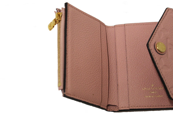 Louis Vuitton Pink Monogram Empreinte Leather Zoe Wallet