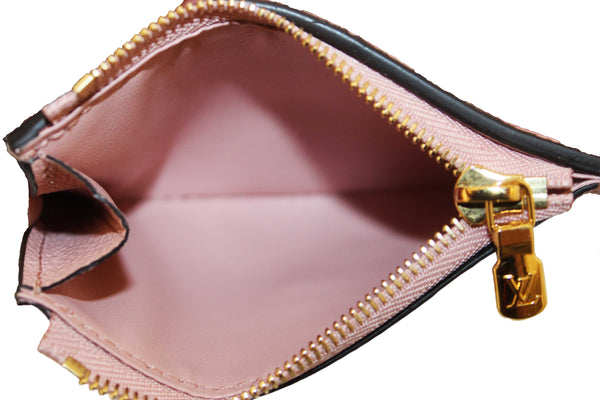 Louis Vuitton Pink Monogram Empreinte Leather Zoe Wallet