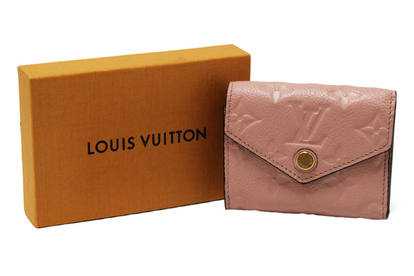 Louis Vuitton Pink Monogram Empreinte Leather Zoe Wallet