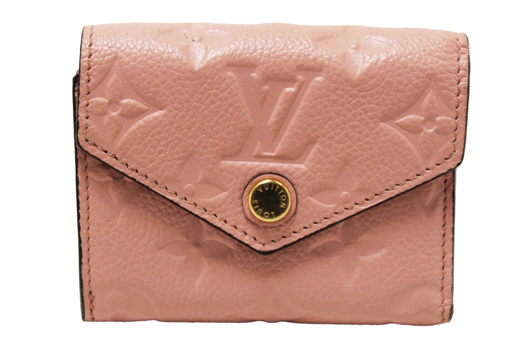 Louis Vuitton Pink Monogram Empreinte Leather Zoe Wallet