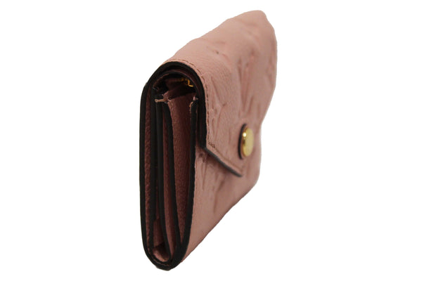 Louis Vuitton Pink Monogram Empreinte Leather Zoe Wallet