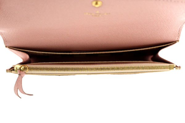 Louis Vuitton New Damier Azur Canvas Emilie Flap Wallet | Italystation.com - Shop Now at italystation.com