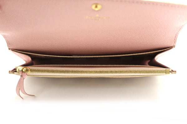 Louis Vuitton New Damier Azur Canvas Emilie Flap Wallet | Italystation.com - Shop Now at italystation.com