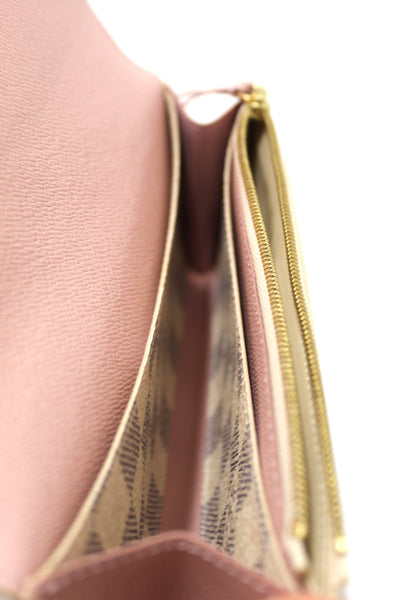 Louis Vuitton New Damier Azur Canvas Emilie Flap Wallet | Italystation.com - Shop Now at italystation.com